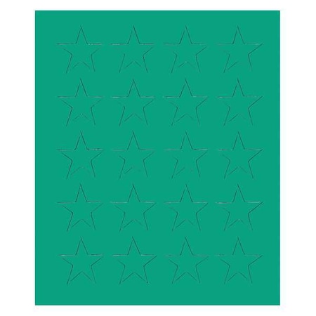 Magnetic Stars, 3/4 In. W, Green, PK20 MPN:FI-526