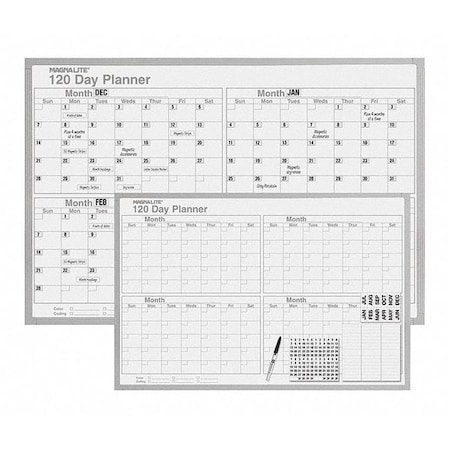 2ft. X 3ft. Planner Board 120 Day Kit MPN:ML-232