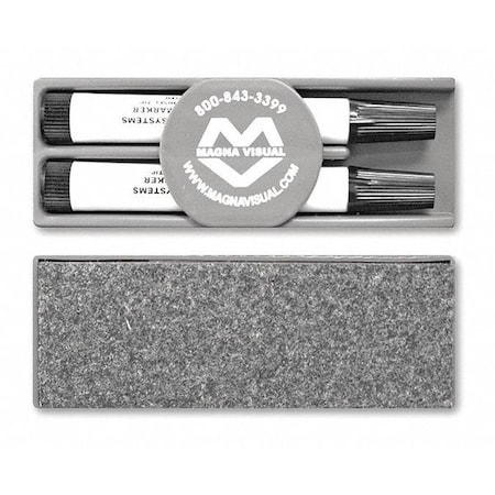 Magnetic Felt Eraser, w/2 Black Markers MPN:FE-2M