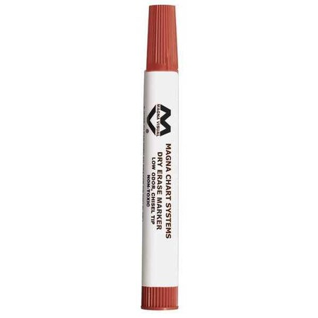 Dry Erase Marker, Red, Chisel Point MPN:LCM-3