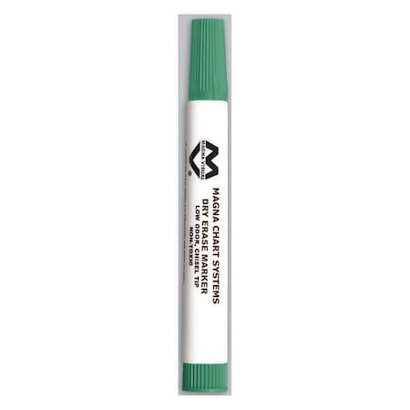 Dry Erase Marker, Green, Chisel Point MPN:LCM-6
