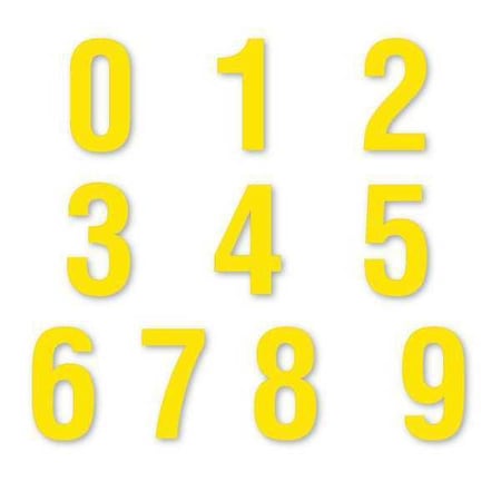 Die Cut Letter Magnet, Yellow, 1-1/2, PK108 MPN:DCN-152