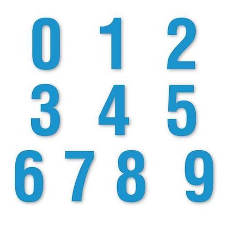 Die Cut Number Magnets, 1-1/2