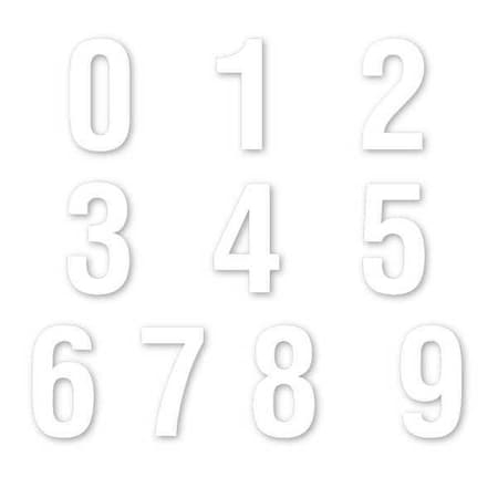 Die Cut Number Magnets, 3