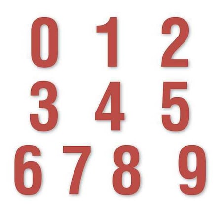 Die Cut Number Magnets, 3