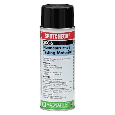 Dye Penetrant Remover, 65 sq ft/gal Coverage, Solvent Based NDT Cleaner & Remover, Clear, 10.5 oz MPN:SKC-S