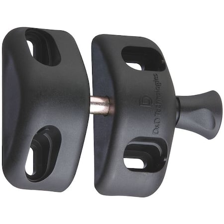Magnetic Gate Latch, 2-1/2 In. W, Black MPN:MLSPS2