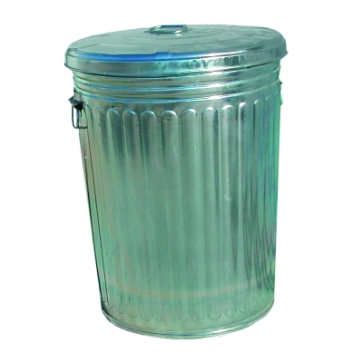 20 Gallon Galvanized Trash Can With Lid MPN:TRASH CAN 20GAL