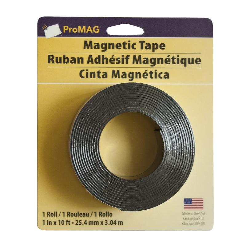 ProMAG Heavy-Duty Magnetic Tape, 1in x 10ft (Min Order Qty 14) MPN:AFG-12345-PGY