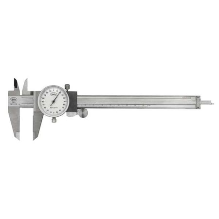 Dial Caliper, 0-150mm, 0.01mm Grad, White MPN:4107005