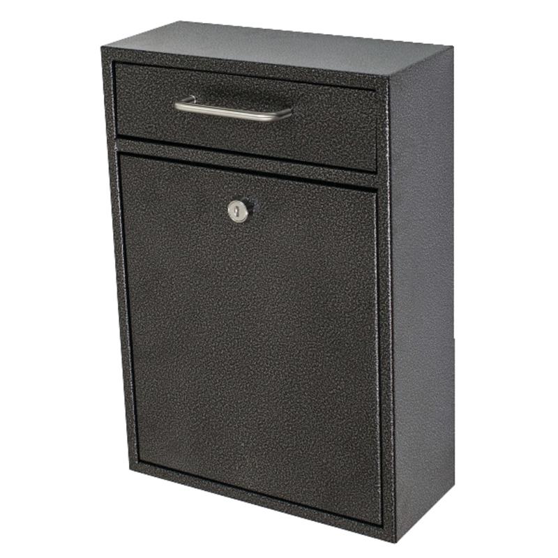 Mail Boss Locking Security Drop Box, 16 1/4inH x 11 1/4inW x 4 3/4inD, Galaxy MPN:7413