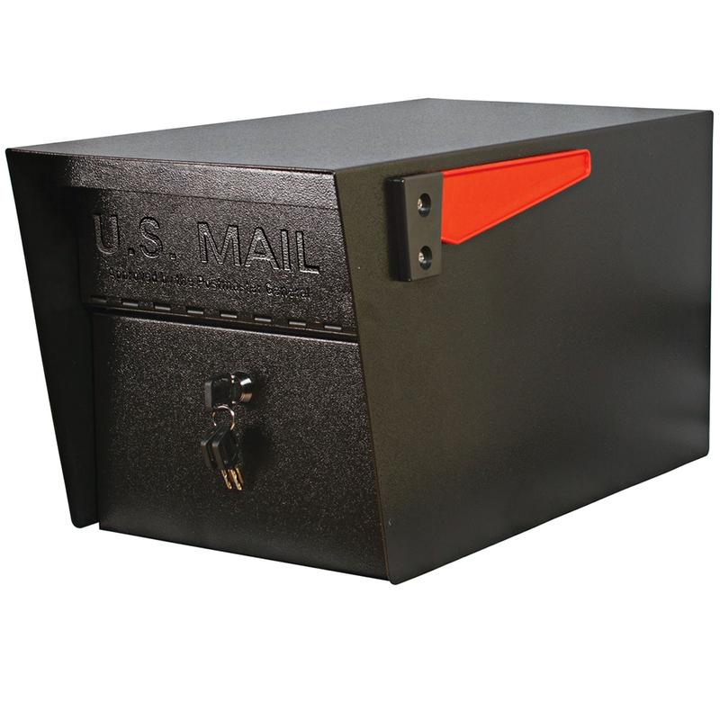 Mail Boss Mail Manager PRO Security Mailbox, 11-1/4inH x 10-3/4inW, 21inD, Black MPN:7500