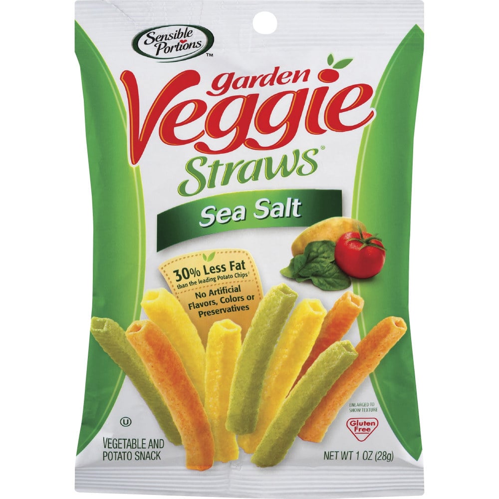 Sensible Portions Sea Salt Garden Veggie Straws Snack, 24/Box, 30057 MPN:30057