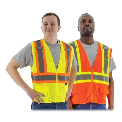 Mesh Vest Zipper Hv Yellow Class 2 X2 MPN:75-3209/X2