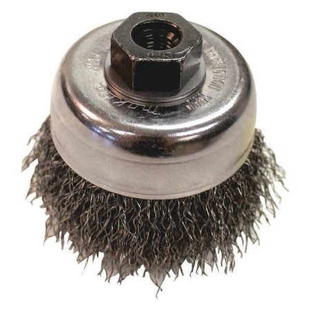 Cup Brush, Crimped Wire, 1/64