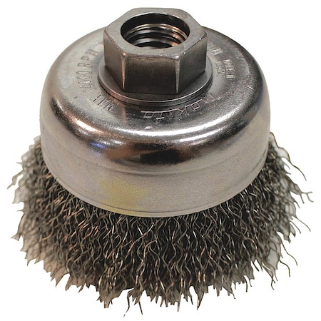 Cup Brush, Crimped Wire, 1/64