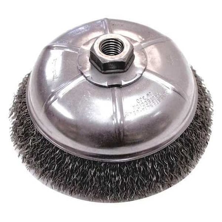 Cup Brush, Crimped Wire, 1/64