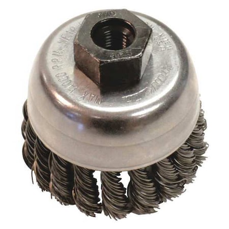 Cup Brush, Knotted Wire, 1/64