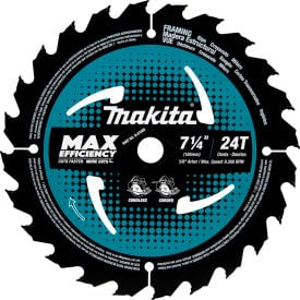 Makita® Carbide-Tipped Max Effcy Ultra-Thin Kerf Circular Saw Blade Framing 7-1/4