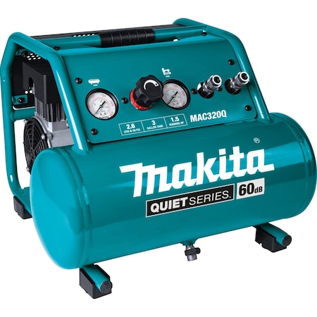 Quiet Series Electric Air Compressor, 1-1/2 HP, 3.0Gal, Oil-Free MPN:MAC320Q