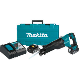Makita® LXT® Cordless Recipro Saw Kit 5.0Ah Lithium-Ion 18V Brushless 0-2300/3000 RPM XRJ05T