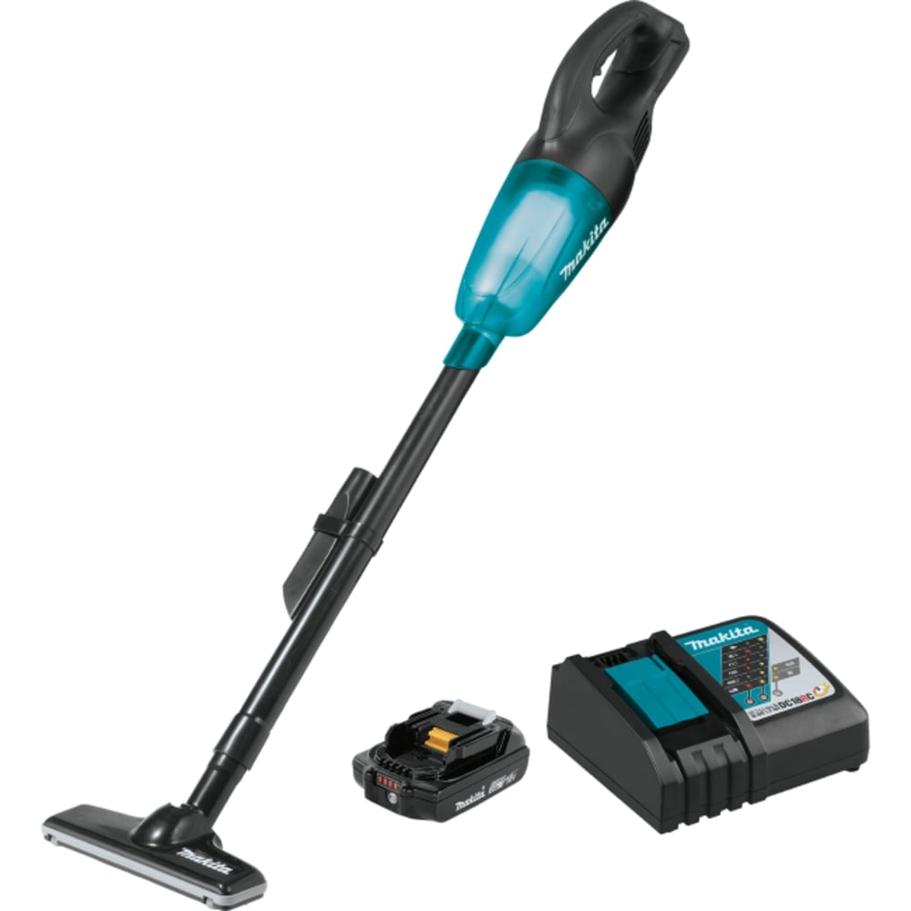 Makita 18V LXT Lithium-Ion Compact Cordless Vacuum Kit, Black MPN:XLC02R1B