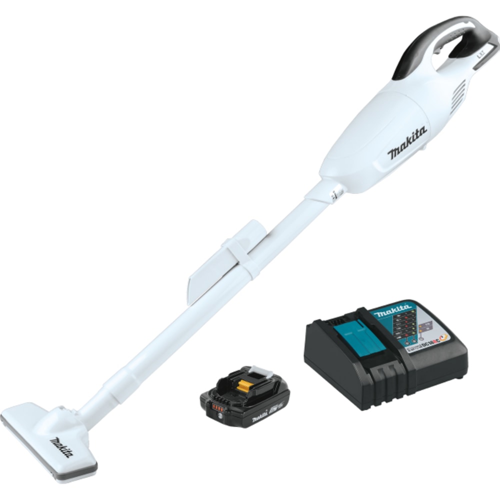 Makita 18V LXT Lithium-Ion Compact Cordless Vacuum Kit, White MPN:XLC02RB1W