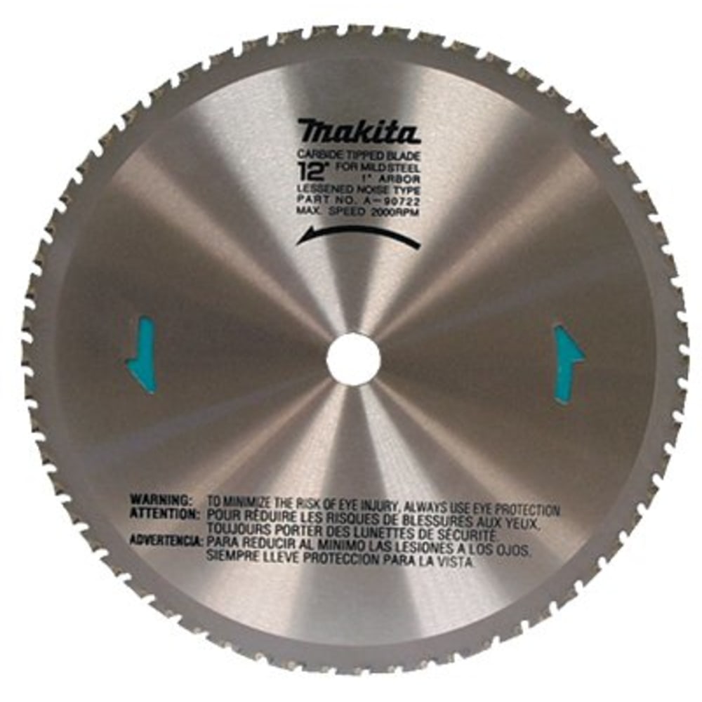Makita Carbide Tip 60-Tooth Dry Cut Metal Blade, 12in Diameter MPN:458-A-90532