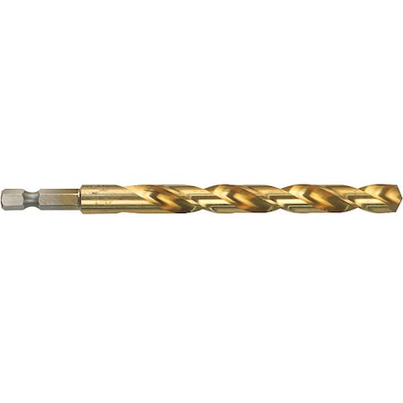 Drill Bit, Titanium Coated, 3/8