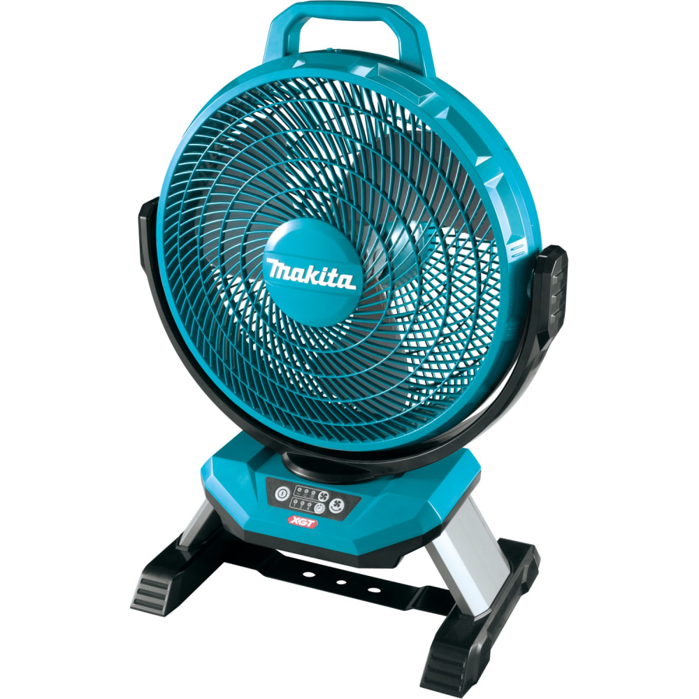 Makita USA XGT 13in 3-Speed Cordless Fan, 23-3/4inH x 17-1/4inW x 10-1/4inD, Makita Blue MPN:CF002GZ