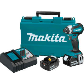Makita® LXT® Brushless Cordless Impact Driver Kit 5.0Ah Li-Ion 18V 0-3400RPM 5
