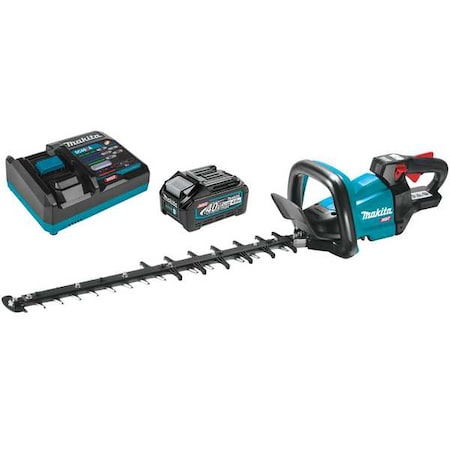 Cordless Battery-Powered Hedge Trimmer Kit, Single-Sided 24 in L Blade, 40V Cordless, 40 V MPN:GHU01M1