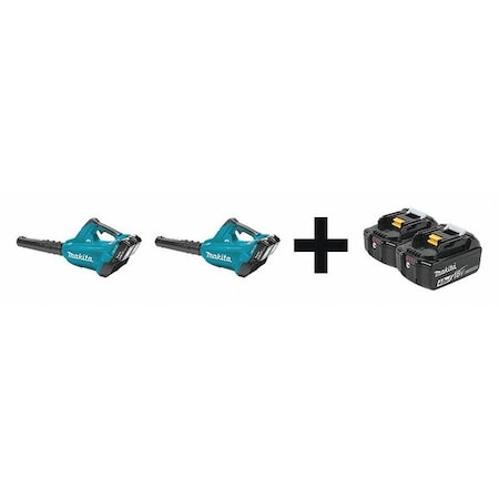 LXT® 36 V Battery Powered Leaf Blower Kit, 473 cfm, 120 mph, Battery Included, 60.2 dB(A) MPN:XBU02PT - XBU02PT + BL1840B-2
