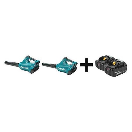 LXT® 36 V Battery Powered Leaf Blower Kit, 473 cfm, 120 mph, Battery Included, 61 dBA MPN:XBU02Z, XBU02Z + BL1840B-2