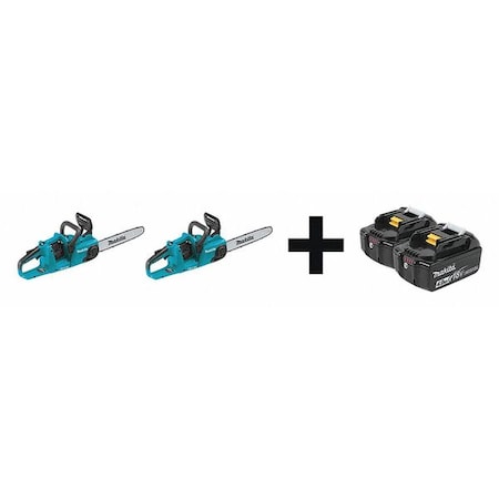 14 in L Battery-Powered Chain Saw Kit, 18 V, 4.0Ah MPN:XCU03Z - XCU03Z + BL1840B-2
