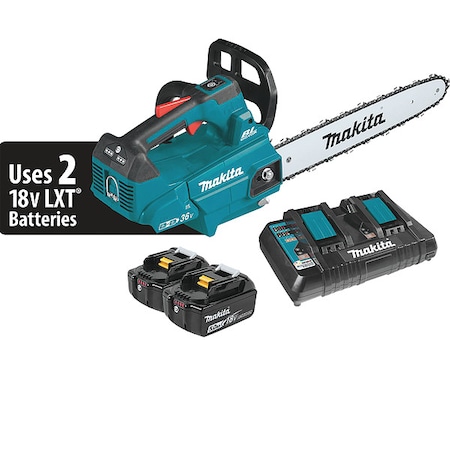 16 in L Cordless Battery-Powered Chainsaw Kit, 18 V, 5.0Ah, Battery Included MPN:XCU09PT