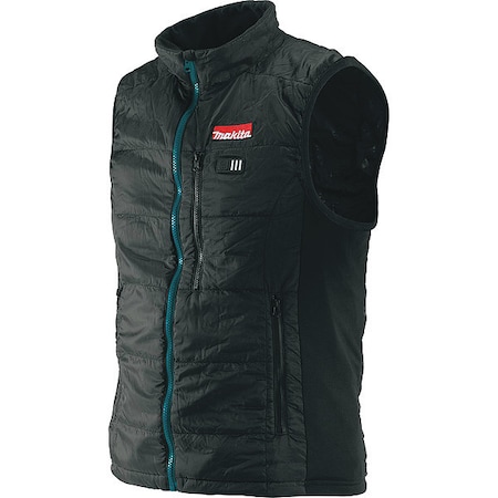 Vest, Polyester, Up to 28 hr. Heating Time, Black, 2XL MPN:DCV200Z2XL