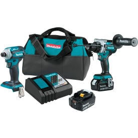 Makita® Brushless Cordless 2-Tool Combo Kit 18V LXT® 5Ah Lithium-Ion Batteries XT288T