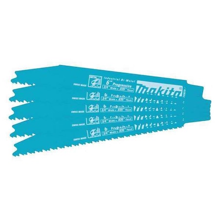 6 in Reciprocating Saw Blade, MAKITA 1 PK MPN:723079-A-5