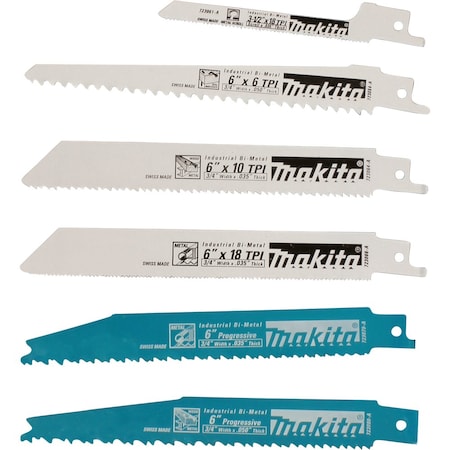 Recipro Saw Blade Assortment Pack 6 pcs MPN:723086-A-A