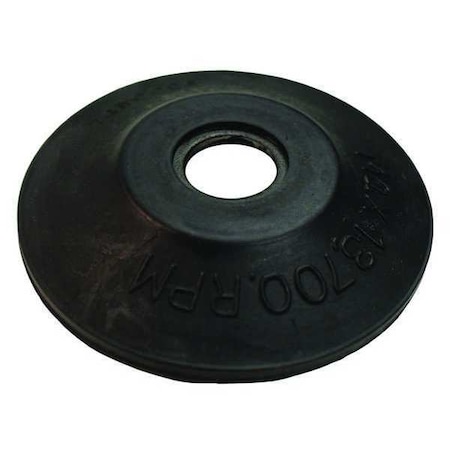Rubber Backing Pad, 4 in, for Resin Fiber Discs, Fits 4 in Angle Grinders, Quick Install MPN:743009-6