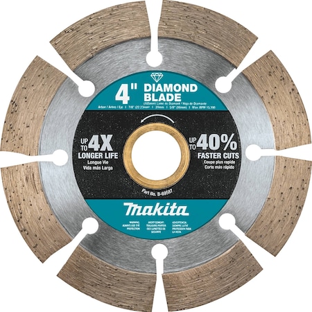 Blade, 4, Segmented, General MPN:B-69587