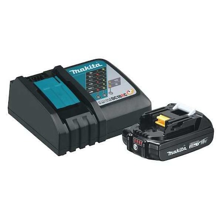 Battery and Charger Kit, 2 Ah, Li-Ion MPN:BL1820BDC1