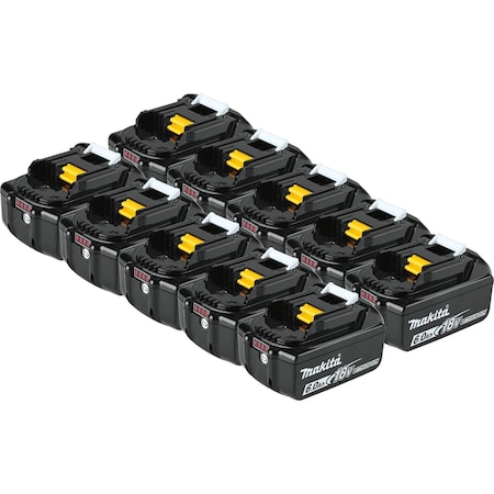 Cordless Tool Battery, 1.5 lb, PK10 MPN:BL1860B-10