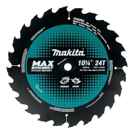 CircularSawBlade, Carbide, Dia:10.25
