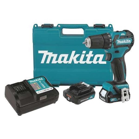 12V MAX CXT Drill Kit, 3/8 in, 12 V DC, Battery Included MPN:FD07R1