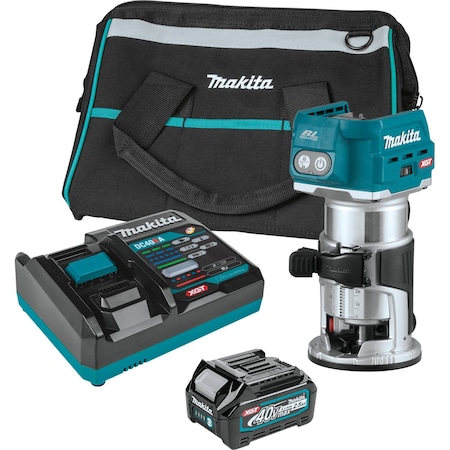 Compact Router Kit, Brushless, 40V, 2.5 Ah MPN:GTR01D1