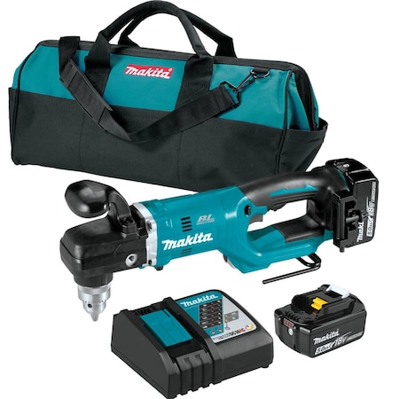 Right Angle Drill Kit, Cordless, 1/2 in MPN:XAD05T