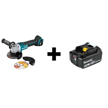 Angle Grinder, 18.0 V, 5 in Wheel Dia. MPN:XAG09Z/BL1850B
