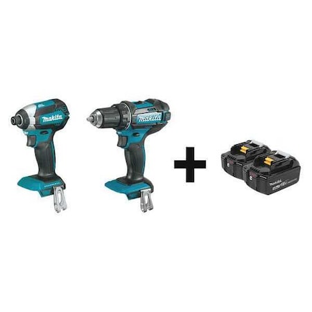 Cordless Combo Kit, 18.0 V, 2 Tools, 2 Batt MPN:XDT13Z, XFD10Z + BL1840B-2